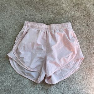 nike all baby pink running shorts